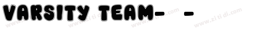 Varsity Team-粗体字体转换